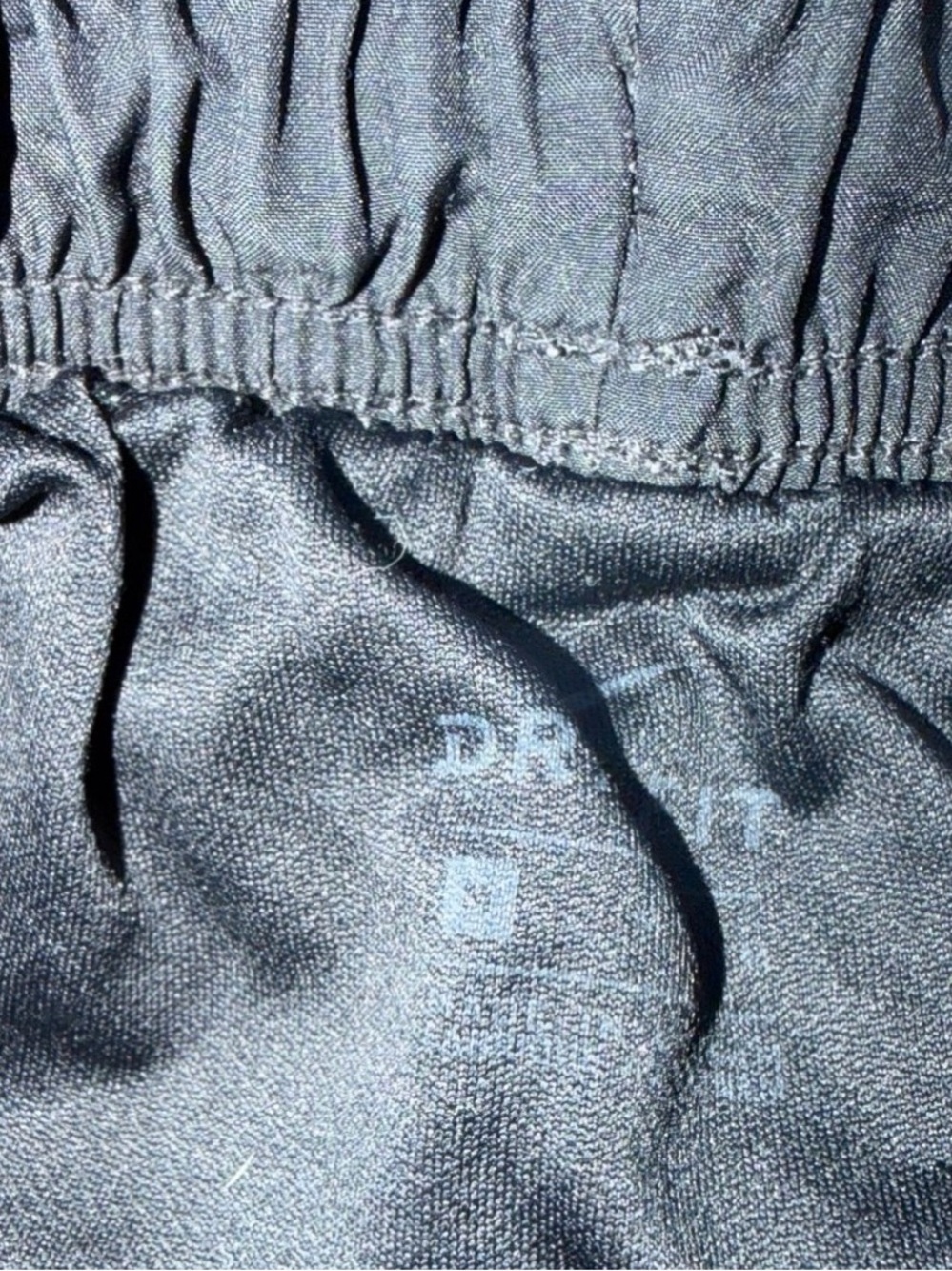 Nike Black Athletic Shorts with White Trim - Picture 2 of 2